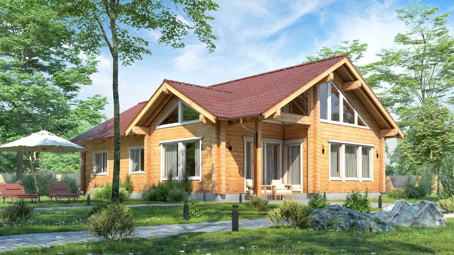 Haus BISON 123 Bungalow mit Studio