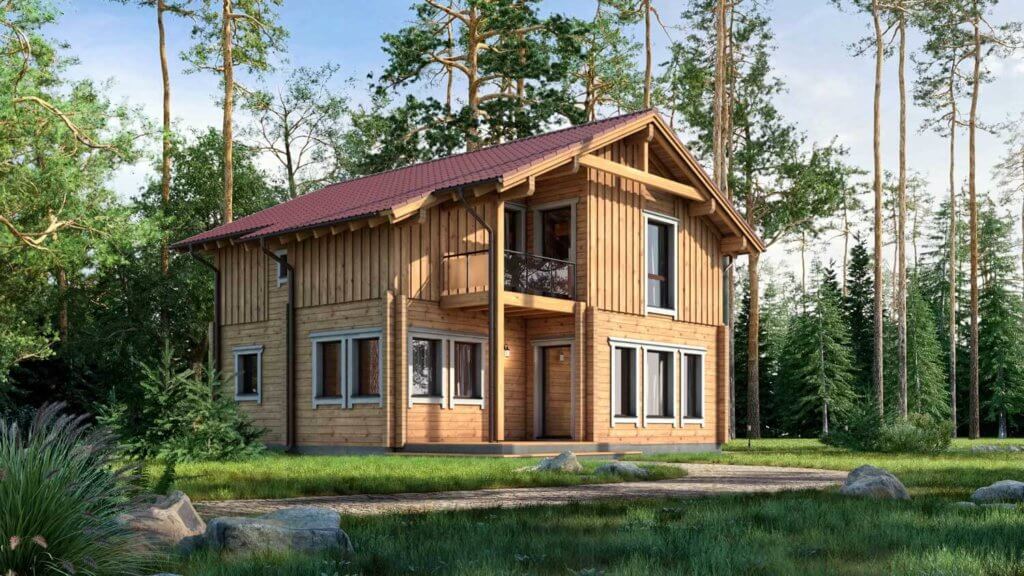 BISON Haus aus Holz 145