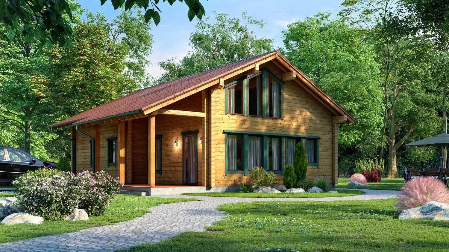 BISON Haus aus Holz 122
