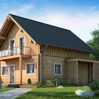BISON Haus aus Holz 122